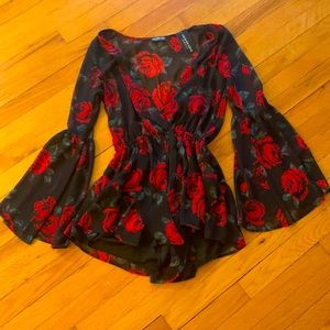 Romper dress by Fashion Nova Sz Med